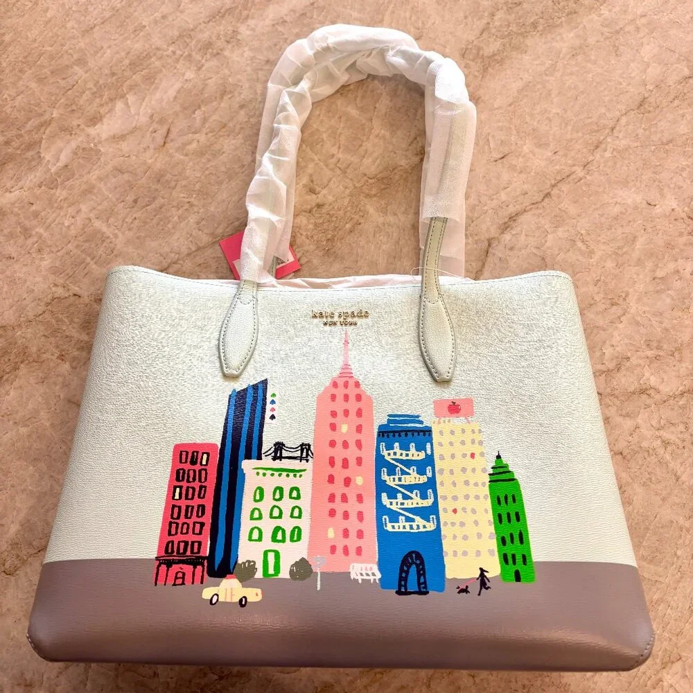 NWT Kate Spade Rock Center Large Tote Bag With Attached Zip Pouch - Picture 1 of 5